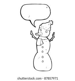 snowman talking cartoon