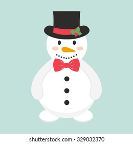 snowman and tie