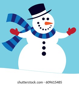 Snowman in Tophat