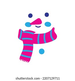 Archivo vector de diseño de camiseta de tipografía de Snowman