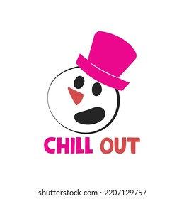 Snowman Typography T-Shirt Design Vector File