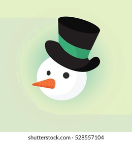 Snowman vector cartoon cute Christmas themed