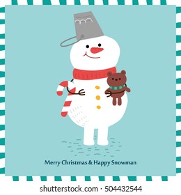 Snowman vector design. Illustration