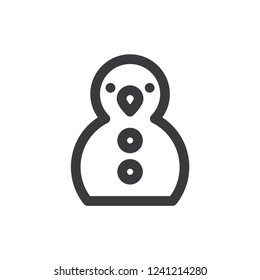 Snowman vector icon