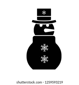snowman vector icon