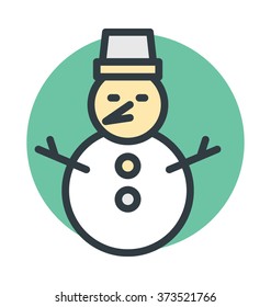 Snowman Vector Icon