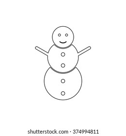 snowman  - vector icon