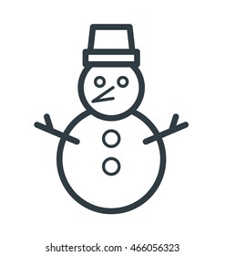 Snowman Vector Icon