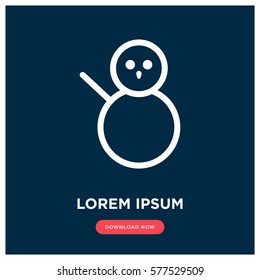 Snowman vector icon