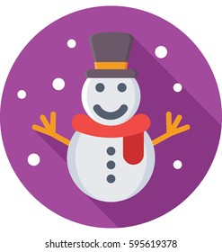 Snowman Vector Icon