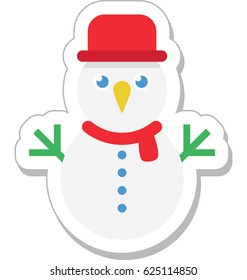 Snowman Vector Icon