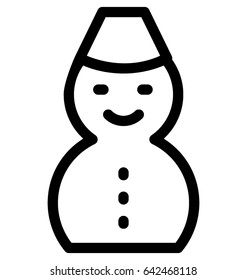 Snowman Vector Icon