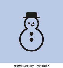 snowman vector icon
