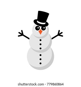 Snowman vector icon.