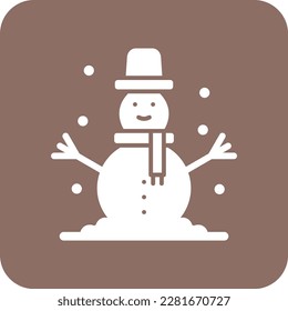 Icono vector Snowman. Se puede usar para imprimir, móviles y aplicaciones web.