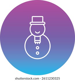 Snowman vector icon. Can be used for printing, mobile and web applications.