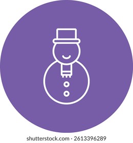 Snowman vector icon. Can be used for printing, mobile and web applications.