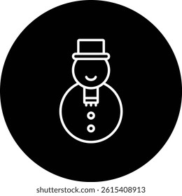 Snowman vector icon. Can be used for printing, mobile and web applications.
