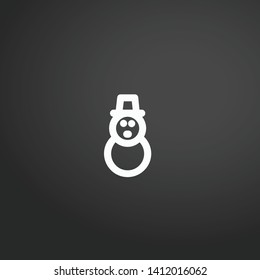 Snowman vector icon. Snowman concept stroke symbol design. Thin graphic elements vector illustration, outline pattern for your web site design, logo, UI. EPS 10.
