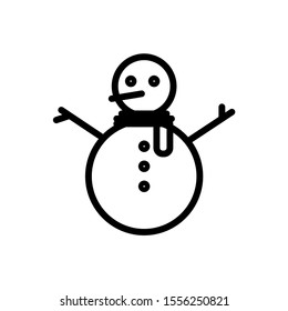 Snowman Vector icon in here