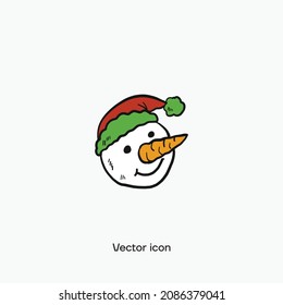 Snowman vector icon. Premium quality.