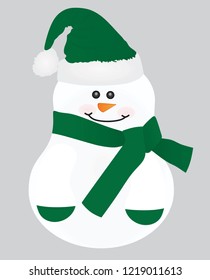 Snowman. vector illustration