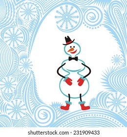 Snowman vector illustration
