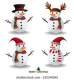 snowman vector illustration