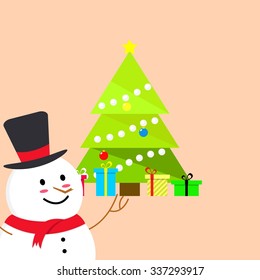 Snowman vector illustration