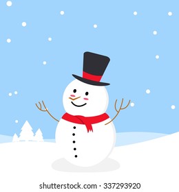 Snowman vector illustration