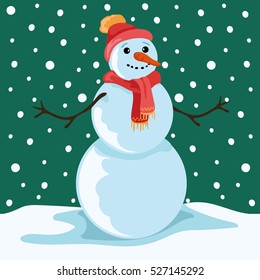 Snowman vector illustration