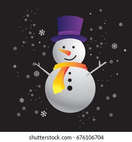 Snowman vector illustration 