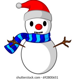 Snowman vector illustration
