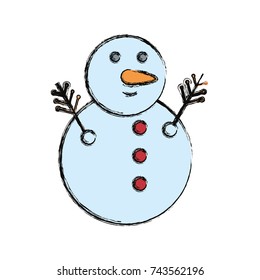 snowman  vector illustration