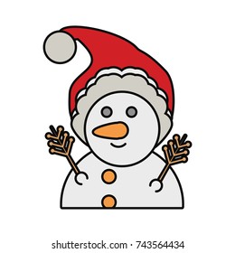 snowman  vector illustration