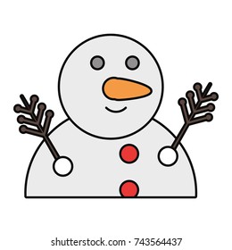 snowman  vector illustration