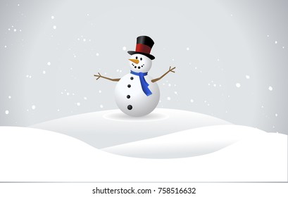 Snowman vector illustration