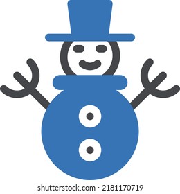 Snowman Vector illustration on a transparent background.Premium quality symbols.Glyphs vector icon for concept and graphic design.
