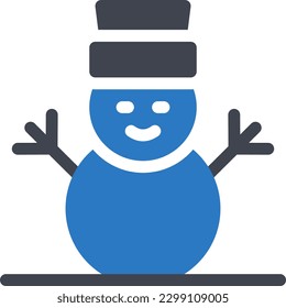 snowman Vector illustration on a transparent background. Premium quality symmbols. Glyphs vector icons for concept and graphic design.