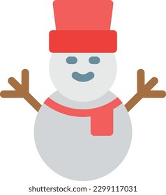ilustración de snowman Vector en un fondo transparente. Símbolos de calidad superior. Iconos vectoriales de color de línea para el concepto y el diseño gráfico.