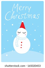 snowman vector/illustration