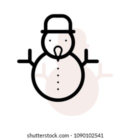 snowman in winter 
