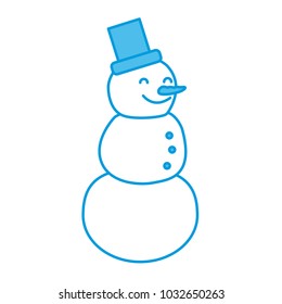 Snowman winter cartoon