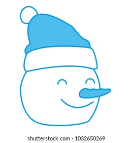 Snowman winter cartoon