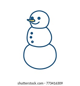 Snowman winter cartoon