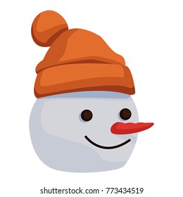 Snowman winter cartoon