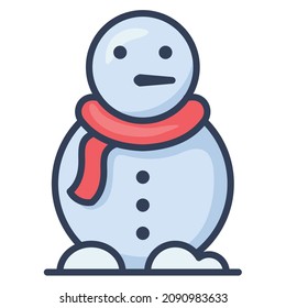 nieve de invierno de invierno único icono aislado con estilo de línea rellena
