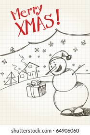 snowman`s greetings