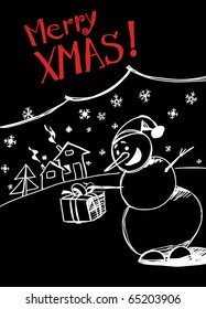 snowman`s greetings