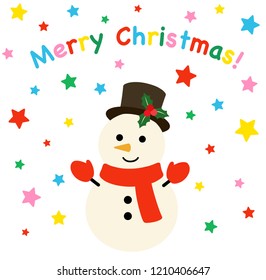 Snowman's illustration | Merry Christmas